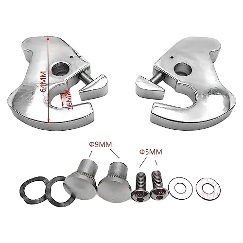 Httmt 502-003-Rls Chrome Detachable 2Up Stealth Luggage Rack Mounting Rack Latch Clip Compatible With Touring Softail Sportster Electra Road Street Glide Road King Softail Night Train Fat Boy #TOP2