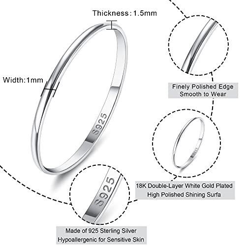 Milacolato 925 Sterling Silver Ring For Women Men 18K Gold Filled Plain Thumb Stackable Statement Dome Ring High Polished Eternity Wedding Band Ring Comfort Fit 1Mm #TOP7