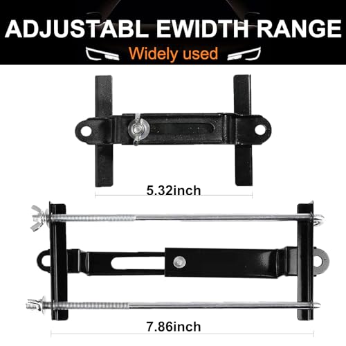 Ongfuwu Adjustable Battery Hold Down, Premium Stainless Steel Battery Crossbar with 11 inches/ 27 cm J Bolts, Universal Rust-Resistant Battery Tie Down Holder Kit for Cars SUVs - Thumbnail 3