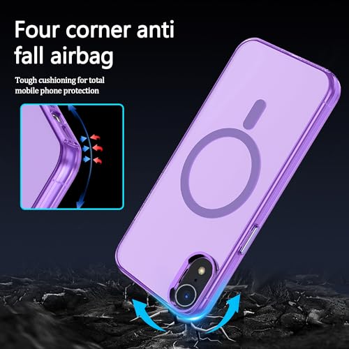 Coque iPhone XR violette qui ne jaunit pas et protège des chutes