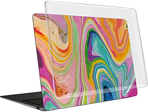 Skinit Case + Skin Compatible with MacBook Air 13in (2020) - Bouffants and Broken Hearts Rainbow Marble Design