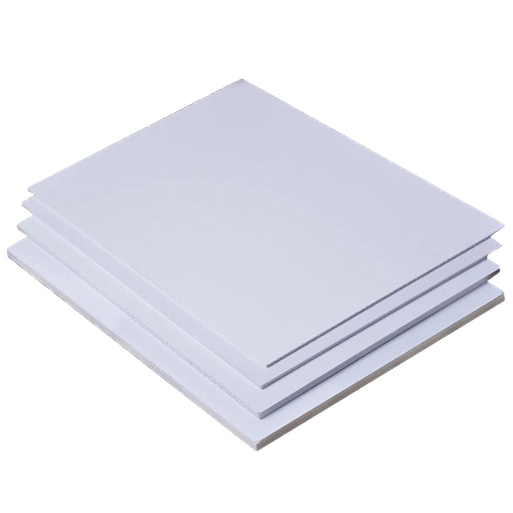 Confezione da 10 pannelli in schiuma bianca: fogli di nucleo in polistirolo per artigianato, progetti scolastici e costruzione di modelli(300 x 400 x 4 mm)