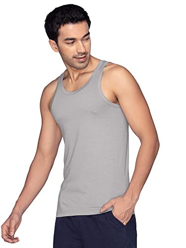 Image of XYXX Men's Cotton Modal Round Neck Vest | Antimicrobial, Breathable, Soft & Comfortable Man's Inner, Ultralight Baniyan for Man (Pack of 2)