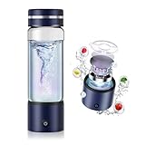 XSWCCJJ Neue Wasserstoff Wasserflasche Elektrolyse Technologie【H₂-Elektrolyse Technologie】 420 ML Hydrogen Water Bottle mit TOP SPE PEM-Technik, Wasseraufbereitung in 3 Minuten