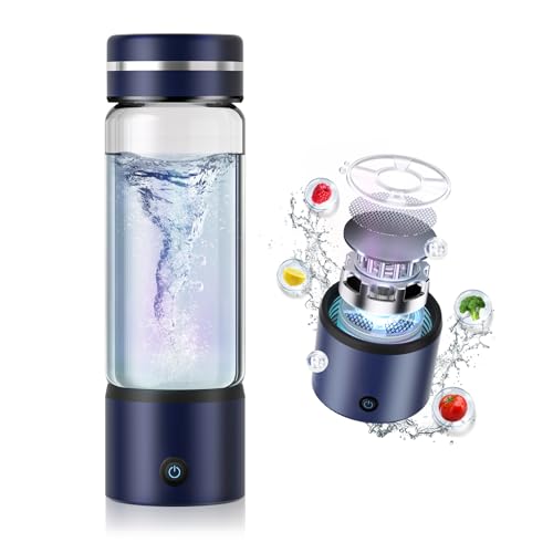 XSWCCJJ Neue Wasserstoff Wasserflasche Elektrolyse Technologie【H₂-Elektrolyse Technologie】 420 ML Hydrogen...