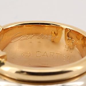 Cartier ★カルティエ★C2リングスリーゴールドリング★50 Cartier ☆カルティエ☆C2リングスリーゴールドリング☆50