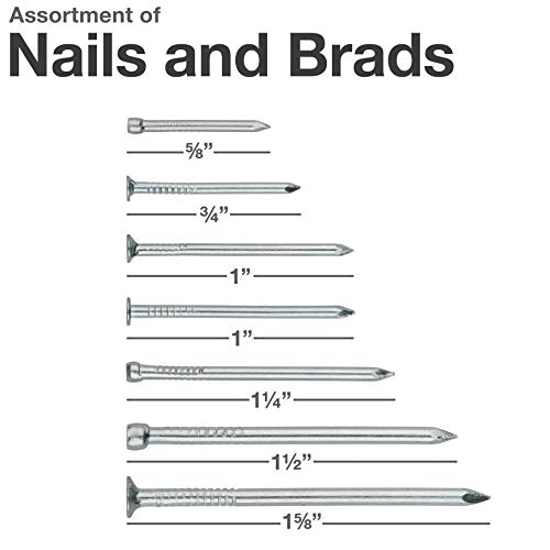 image for Qualihome Hardware Nail Assortment Kit, Includes Finish, Wire, Common,