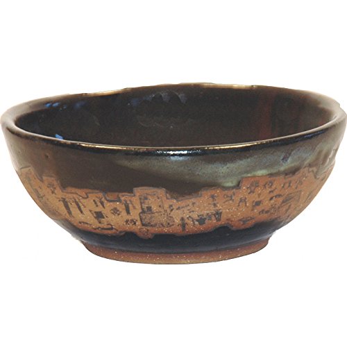 ALWAYS AZUL POTTERY Ruins Salad Bowl in Moonscape Glaze - Handmade Ceramic Pottery Bowl - Handcrafted Polished Stoneware - Unique & Stylish Glazed Bowl, Great for Soup, Salad, Cereal and More
