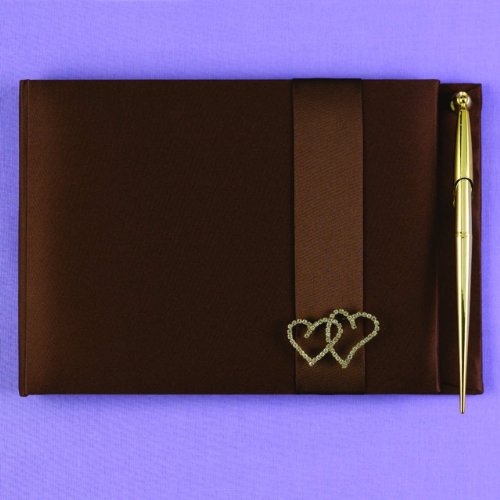 Hortense B. Hewitt Wedding Accessories All My Heart Guest Book with Pen, Mocha