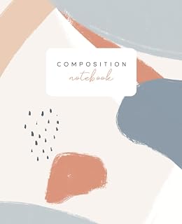 Boho Composition Notebook: College Ruled, Aesthetic Boho Style with Pastel Colors.