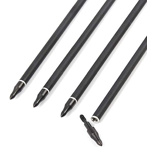 Handbaige 12Pcs Archery 31 Inch Carbon Target Arrows Spine 600 Shield Turkey Feathers With Replacement Screw-In Field Points Tips For Recurve, Compound And Long Bow Hunting Or Practice #TOP3