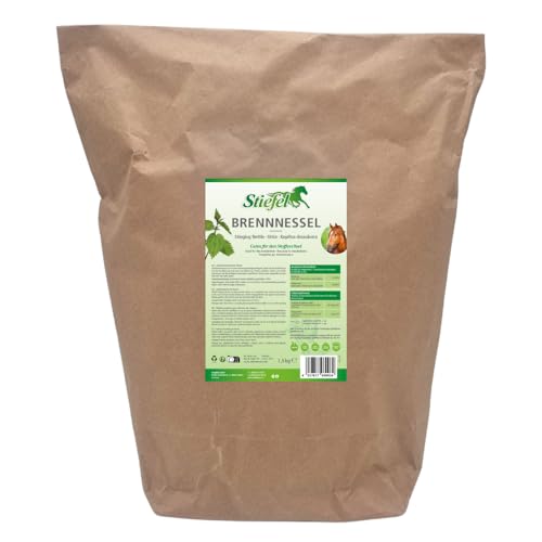 Stiefel Brennessel geschnitten 1,5 kg für Pferde - Natürliches Mineralfutter mit Haut und Gelenkunterstützung