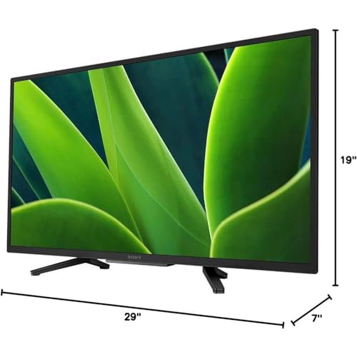 Sony KD32W830KIT1 32 inch Class W830K HD LED Smart Google TV HDR Android TV Built in Chromecast WiFi HDMI Streamin