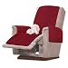 Housse Fauteuil Relax Matelassé Imperméable,Couvre Fauteuil Relax Antidérapant,Couverture Protecteur Canapé 1 Place Doux et Confortable pour Enfant et Animaux Domestique (Rouge)