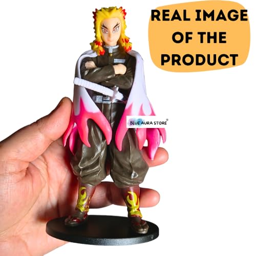 Image of Blue Aura Anime Action Figure Height -15cm Multicolour PVC for Anime Fans | Rengoku 15cm