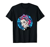 Rockabilly Girl en vitral. Rockabilly Chica En Vidrieras Camiseta