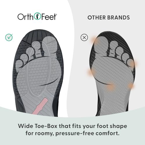 Image of Orthofeet Women's Orthopedic Stretch Knit Walking Sneaker