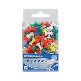 Mit Kunststoffkopf TTO Pinnwandnadel in Diaboloform, 100 Stück