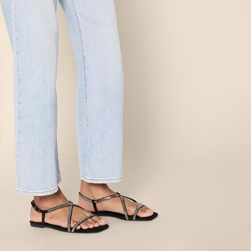 Image of Amazon Essentials Women's Flat Strap Sandals with Memory Foam