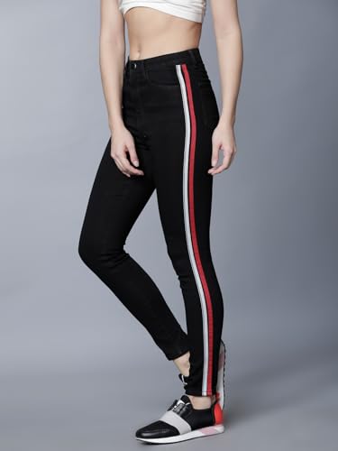 Image of Tokyo Talkies Women's Super Skinny Fit Regular Jeans | Stretchable Mid-Rise Jeans Pant