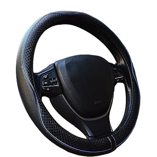 Car Steering Wheel Cover for Nissan Magnite 2020-2024 2025, Anti-Slip, Safety, Soft, Breathable, Heavy Duty, Thick, Comfortable Grip Microfiber Leather,Blue