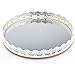 Torta ceramica stand Vassoio tondo in rilievo con fiore in rilievo Placcato argento Vassoio portaoggetti Piatto piatto Vassoio da tè Vassoi di frutta Cosmetici Organizzatore di gioielli Matrimonio bas