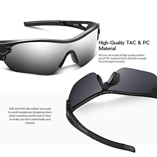 Image of BEACOOL Polarized Sports Sunglasses for Men Women Youth