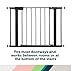 Safety 1st Easy Install 28'' Walk Thru Gate, Fits Between 29'' and 38'', Black, 1-Pack,(GA105CBLK)