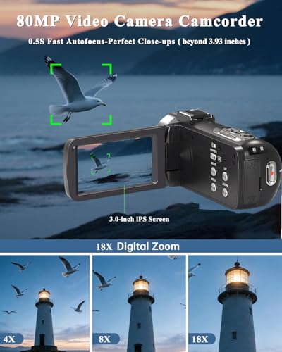 4K Camcorder for YouTube Vlogging