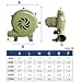 jwfxiaodige Forge Blower, Boiler Blower, Outdoor Camping Combustion Assisted Centrifugal Blower, Household Small Blower, New Aluminum Shell, All-Copper Motor, Large Air Volume(40W)