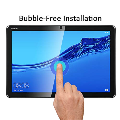 Orzero (2 Pack) Tempered Glass Screen Protector Compatible For Huawei Mediapad M5 Lite 10.1 Inch,9 Hardness Hd High-Definition Anti-Scratch Bubble-Free (2.5D Arc Edges) (Lifetime Replacement) #TOP1
