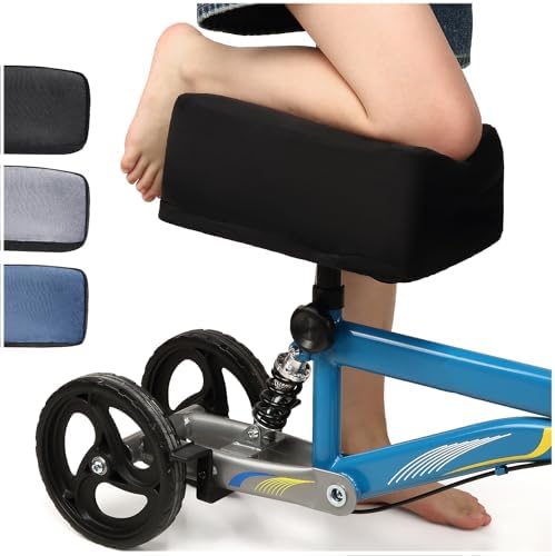 SLINRKE Knee Scooter Cushion Cover - Soft and Comfortable Knee Scooter Pad with Removable 2