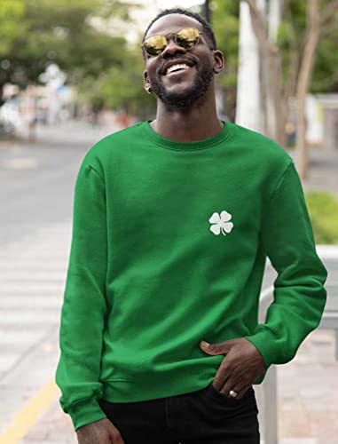 Tstars St Patricks Day Sweatshirts Pocket Size Clover Irish Sweatshirt for Men2