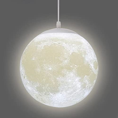 Plafonnier lune impression 3D suspendu pour la décoration du salon