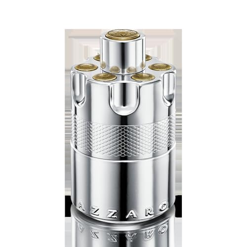 Image of Azzaro Wanted Eau de Parfum 100 ml - Energizing & Intense Mens Cologne - Woody, Aromatic & Spicy Fragrance - Fresh Notes of Juniper Berries, Sage, Vetiver - Lasting Wear - Luxury Perfumes for Men