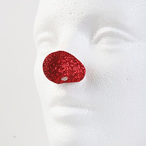 Jim Howle Sparkle Red Clown Noses - 1 1/8" wide