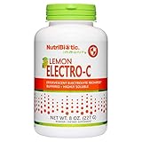 NutriBiotic - Lemon Electro-C,Vitamin C & Electrolyte Powder, 8 Oz | 850 Mg Vitamin C Per Serving | Effervescent Electrolyte Recharge | Buffered & Highly Soluble | Free of Calories, Gluten & Non-GMO