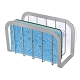 SHFKS Sponge Holder for Kitchen Sink,Sink Organizer,Kitchen Sponge Holder (Silver)