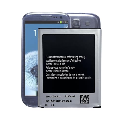 MUKUZI Batería compatible con Galaxy S3 GT i9300, S3 Neo GT i9301 (repuesto para EB L1G6LLU)