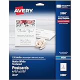 AVERY AVE8387 - Postcards for Inkjet Printers