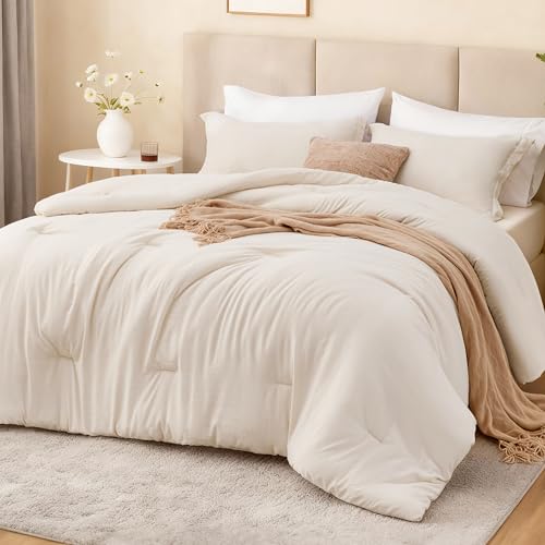El Mejor Listado de Edredones matrimoniales los mejores 10. 42 Love's Cabin - Juego de edredón matrimonial, juego de cama prelavado de 3 piezas con 1 edredón (79 x 90 pulgadas) y 2 fundas de almohada, ligero y transpirable para todas las...