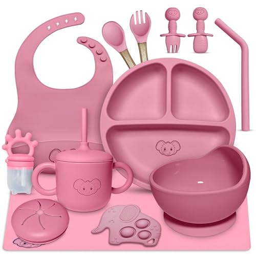 Silicone Baby Feeding Set - Baby Led Weaning Supplies with