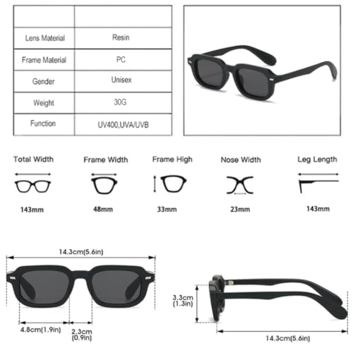 Lunettes de soleil protection UV400 tendance rivets rétro - 2