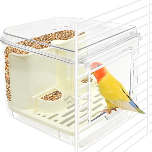 La La Pet 2-in-1 Automatic Bird Feeder and Bath