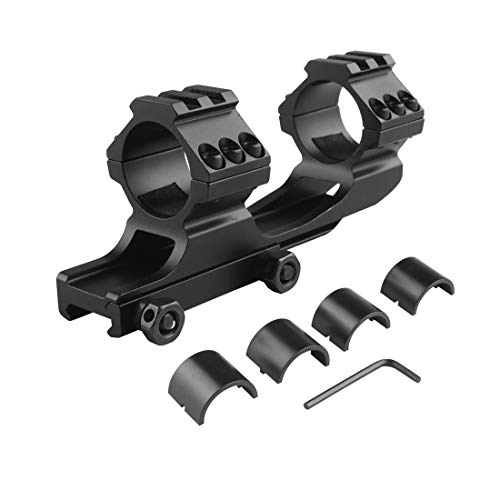 25.4mm/30mm Dual Ring Rifle Scope Mount Base para 20mm Picatinny Weaver CJ/YCMJ-01 Cover