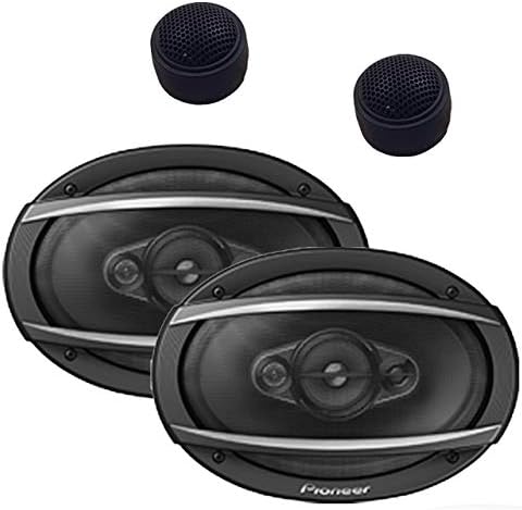 Pioneer TS-A6990F 6x9 5-Way 700 Watts Coaxial Speakers W/Free Pair of Tweeters