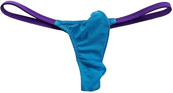 COMLIFE Mens T Back Thong Sexy Mesh Patchwork Bikini Underwear | Moisture Wicking Stretch Contoured Punch Underwear for Gym, Hiking, Daily Wearing and Moments of Passion