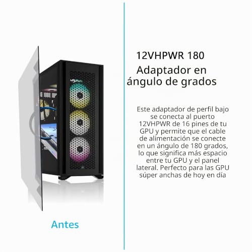 Cable PCI-e 5.0 12VHPWR ATX3.0 de alta conducción con conectores triples de 8 pines 6