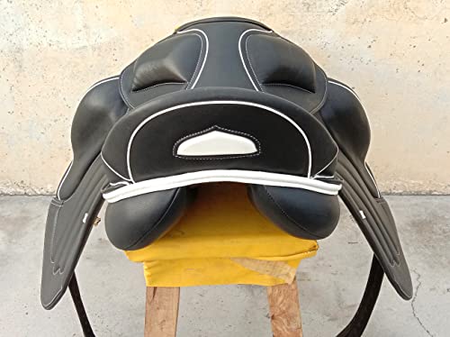 Foto von WILD RACE Leder-Dressur-Monoflap-Wechseleisensattel/Leather Dressage Monoflap Changeable Gullets Saddle (18
