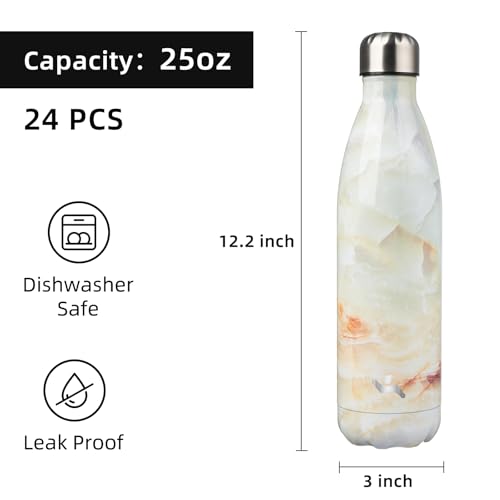 Image of Konokyo 24 Pack 25 oz Insulated Stainless Steel Water Bottle